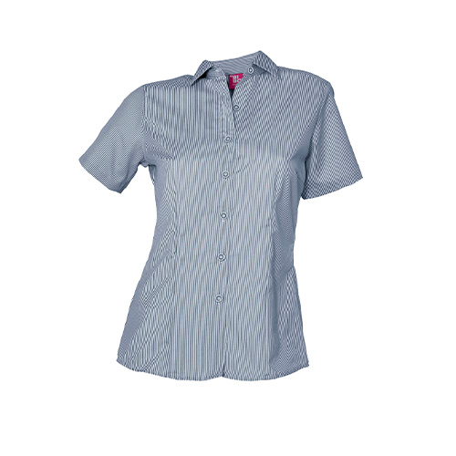 CAMISA BBO MIL RAYAS DAMA MANGA CORTA - Vista 3